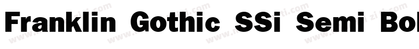 Franklin Gothic SSi Semi Bold Itali字体转换